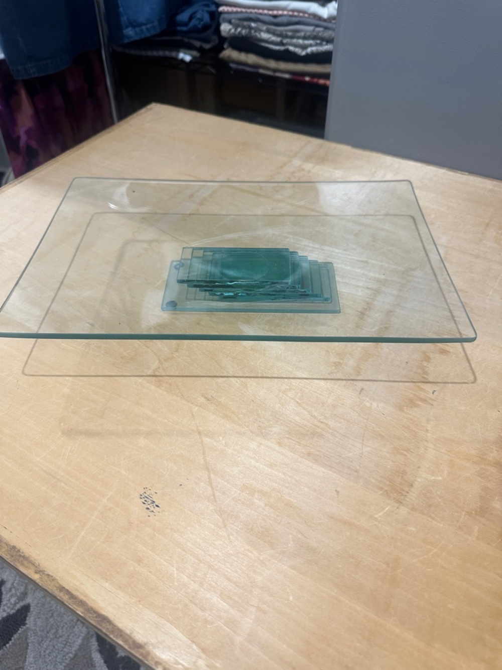 Contemporary Glass Tray